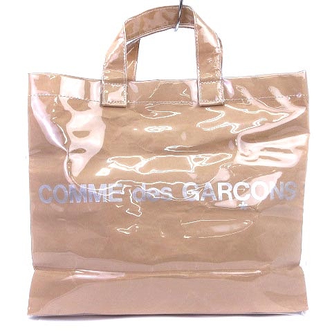 コムデギャルソン Comme Des Garcons トートバッグ ロゴ ビニール ペーパー Go K1 ベージュ 鞄 メンズ レディース 002 ベクトルパーク コムデギャルソン Comme Des Garcons トートバッグ ロゴ ビニール ペーパー Go K1 ベージュ 鞄 メンズ レディース 002 ベクトルパーク