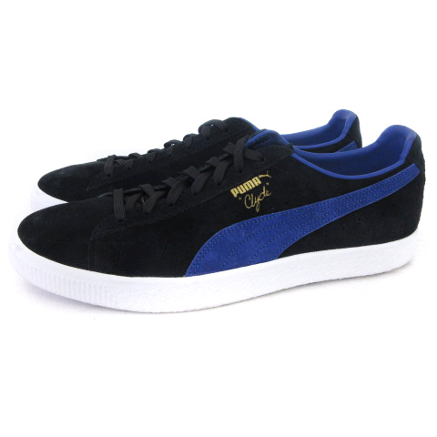 プーマ Puma スニーカー Clyde クライド ウォルト フレイジャー スエード ローカット 02 黒 ブラック 青 ブルー 靴 Sm メンズ 002 ベクトルパーク
