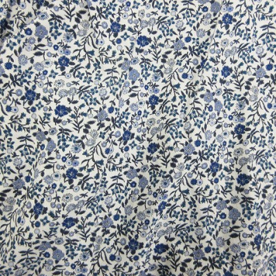 アニエスベーアンファン Agnes B Enfant ワンピース ロング ノースリーブ 前ボタン 小花柄 コットン 10ans 紺系 ネイビー Sm キッズ 002 ベクトルパーク