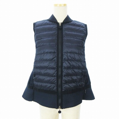 モンクレール Moncler Tournesol Gilet ダウンベスト ジャケット ノースリーブ 切替 B 紺 ネイビー 1 レディース 002 ベクトルパーク