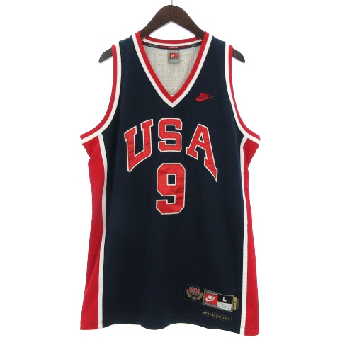 ナイキ Nike バスケ アメリカ代表 ドリームチーム ジャージ 9 ジョーダン セットアップ パンツ Usa製 ネイビー 赤 白 ホワイト L M メンズ 002 ベクトルパーク