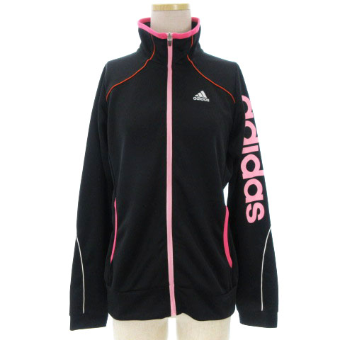 アディダス Adidas At リニア ウォームアップ トラックジャケット ジャージ F 黒 ブラック ピンク S トレーニングウェア レディース 002 ベクトルパーク