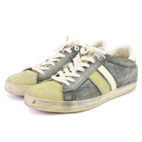 ディ アクアスパルタ D Acquasparta スニーカー Used加工 レザー 紺系 ネイビー系 シューズ 靴 メンズ 002 ベクトルパーク