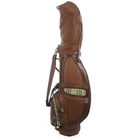 バーバリーズ Burberrys キャディバッグ ゴルフ ノバチェック 切替 レザー 茶 ブラウン ベージュ系 スポーツ Aa その他 002 902010250080 ベクトルパーク