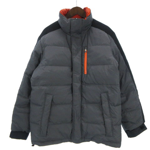トミーヒルフィガー Tommy Hilfiger ジャケット ダウン リバーシブル スタンドカラー ジップアップ グレー 黒 オレンジ S P アウター メンズ 002 ベクトルパーク