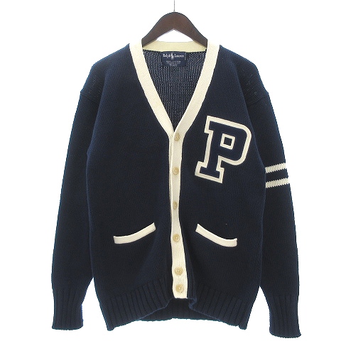 ポロ ラルフローレン Polo Ralph Lauren スクール カーディガン ニット 長袖 Vネック P ワッペン 刺繍 コットン 紺 ネイビー M メンズ 002 ベクトルパーク ポロ ラルフローレン Polo Ralph Lauren スクール カーディガン ニット 長袖 Vネック P ワッペン 刺繍 コットン 紺 ネイビー M メンズ 002 ベクトルパーク