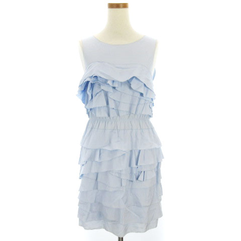 3 1 フィリップリム 3 1 Phillip Lim ワンピース ひざ丈 ノースリーブ ランダム ティアード 水色 ブルー系 0 Ibs レディース 002 ベクトルパーク