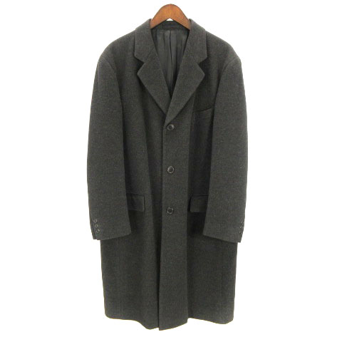 カルバンクラインシーケー Calvin Klein C K コート ブレスト ロング ウール ダークグレー チャコール L アウター Ibs メンズ 002 ベクトルパーク