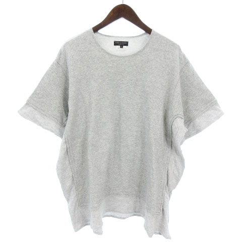 コムデギャルソンオムプリュス Comme Des Garcons Homme Plus Tシャツ カットソー 半袖 スウェット 切替 裏毛 ビッグシルエット ワイド グレー L Ibs メンズ 002 ベクトルパーク