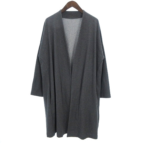 ソフネット Sophnet Long Knit Cardigan カーディガン ロング 前開き 無地 コットン Soph 0097 チャコールグレー S メンズ 002 ベクトルパーク