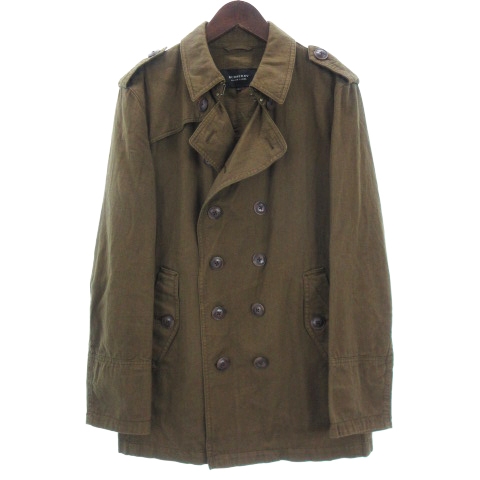 バーバリーブラックレーベル Burberry Black Label トレンチコート ショート 2way コットン リネン カーキ 茶系 L Ibs メンズ 002 ベクトルパーク バーバリーブラックレーベル Burberry Black Label トレンチコート ショート 2way コットン リネン カーキ 茶系 L Ibs メンズ 002 ベクトルパーク