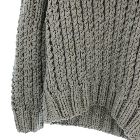 ドルチェアンドガッバーナdolce&gabbanaニットグレー44S [正規品]ドルチェ＆ガッバーナ ハイネック 長袖ニットセーター グレー[美品]