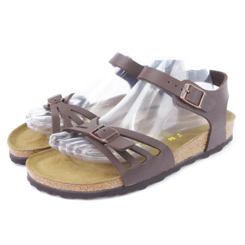 未使用品 ビルケンシュトック Birkenstock バリ Bali サンダル ストラップ ビルコフロー 茶 ブラウン 39 シューズ 靴 大きいサイズ レディース 002 ベクトルパーク