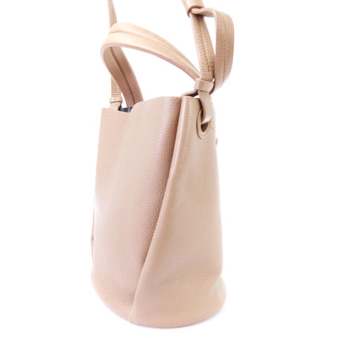 セオリー Theory The Bowery Bag ショルダー トート バッグ ワンハンドル バケツ型 シュリンクレザー 鹿革 ピンクベージュ 鞄 Ibs94 レディース 002 ベクトルパーク