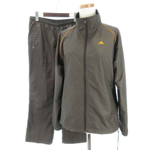 アディダス Adidas スポーツウェア 上下セット トレーニング カーキブラウン系 茶系 S レディース 002 ベクトルパーク