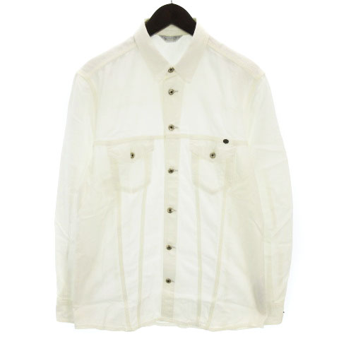 ディーゼル Diesel デニム シャツ 長袖 ライトオンス コットン 白 ホワイト M Sm メンズ 002 ベクトルパーク