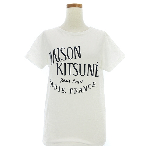 代引不可 Maison Kitsune オフホワイトコットンtシャツ 信頼 Upik Ac Ug