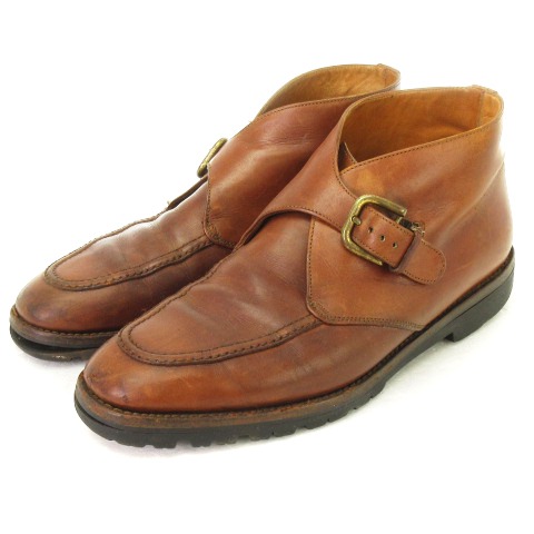 サルヴァトーレフェラガモ Salvatore Ferragamo ビジネスシューズ モンクストラップ Uチップ 茶 ブラウン 6 靴 メンズ 002 902103170018 ベクトルパーク