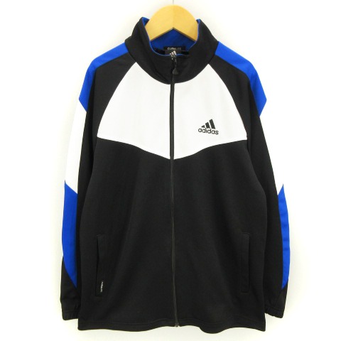 アディダス Adidas セットアップ ジャージ 上下 クライマライト 黒 ブラック 白 ホワイト 青 ブルー系 140 キッズ 002 ベクトルパーク