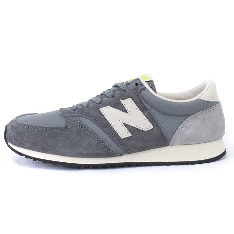 未使用品 ニューバランス New Balance U4 Ukg スニーカー ロゴ レースアップ ローカット スエード グレー 25 靴 メンズ 002 ベクトルパーク