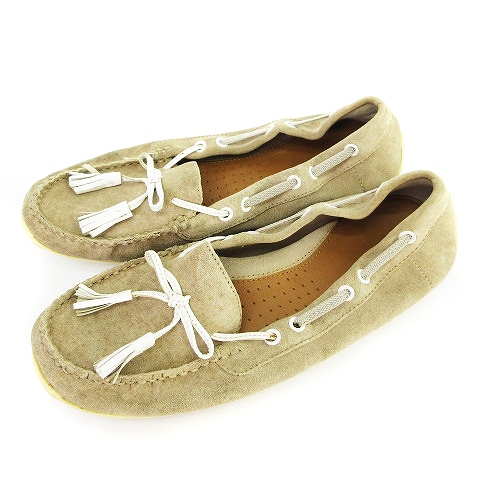 クラークス Clarks ドライビングシューズ ローファー スエード レザー タッセルリボン Uk4 5 23 5 茶色 ブラウン 靴 レディース 002 ベクトルパーク