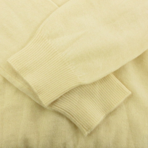 人気No.1/本体 【】HERMES ニット セーター 長袖 Vネック ハイゲージ 