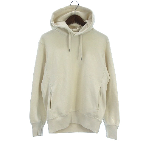 未使用品 ユニクロ Uniqlo 美品 21ss スウェットプルパーカー プルオーバー 長袖 無地 コットン 341 ベージュ系 S メンズ レディース 002 ベクトルパーク