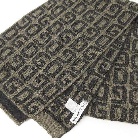 ドルチェ&ガッバーナ ドルガバ DOLCE&GABBANA 美品 ニット マフラー 