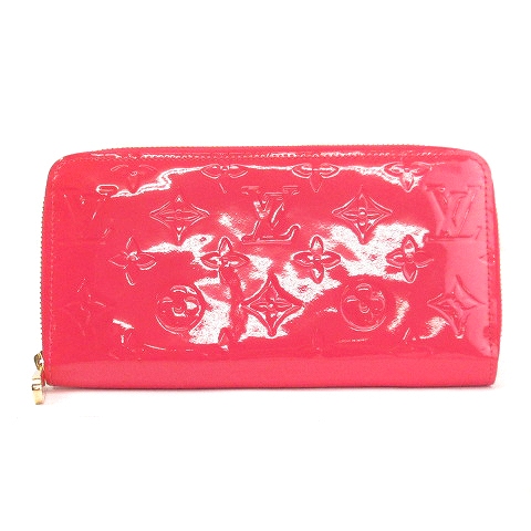 ルイヴィトン LOUIS VUITTON モノグラム ヴェルニ ジッピーウォレット  