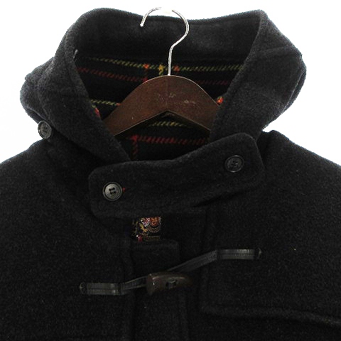 販促セール グローバーオール Gloverall ダッフルコート 裏地チェック イングランド製 ウール 黒 ブラック 50 アウター Ecr14 メンズ 公式正規品 Arcenciel Org