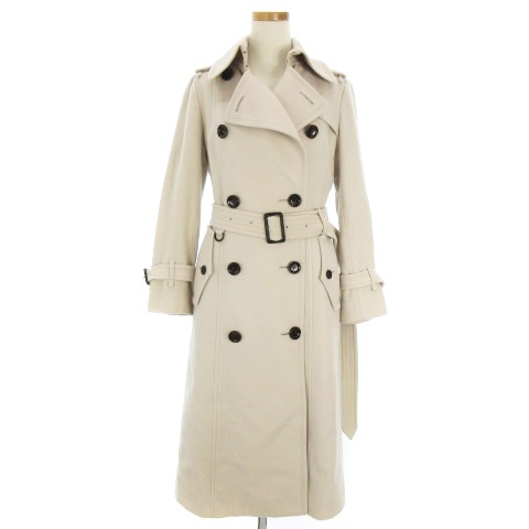 バーバリー BURBERRY トレンチコート ウール カシミヤ混 ロング ベルト  