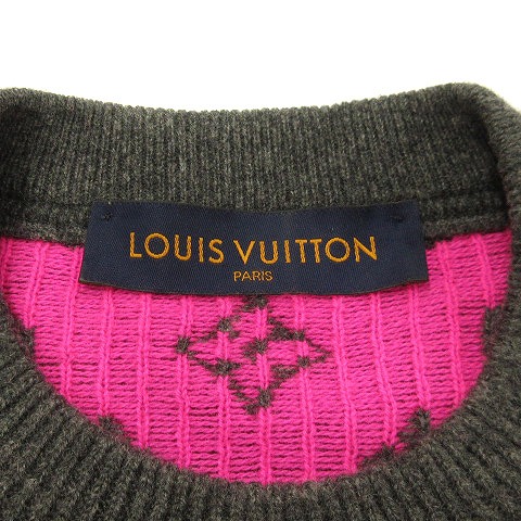 ルイヴィトン LOUIS VUITTON 18AW モノグラム カシミヤ100% ニット 