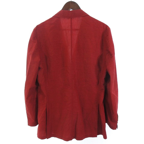 エルメス HERMES テーラード ジャケット ブレザー 麻混 シングル  