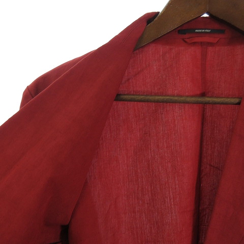 エルメス HERMES テーラード ジャケット ブレザー 麻混 シングル  