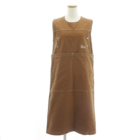 ステューシー STUSSY 21SS ワンピース ノースリーブ 丸首 ワーク風 