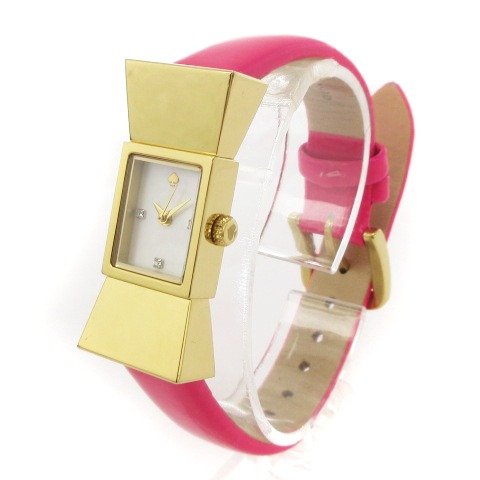 ケイトスペード Kate Spade 腕時計 アナログ クオーツ リボン 3針 ゴールド ピンク系 ウォッチ Sm レディース 002 ベクトルパーク