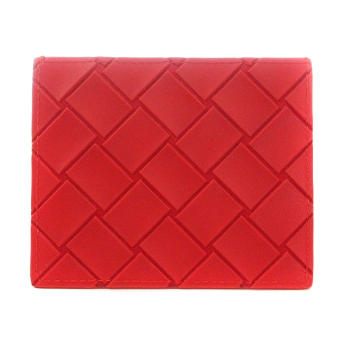 ボッテガヴェネタ Bottega Veneta イントレチャート ラバー カードケース レザー 赤 レッド メンズ レディース 002 ベクトルパーク