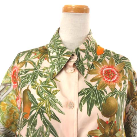 エルメス HERMES PASSIFLORES パッションフラワー シャツ ブラウス 