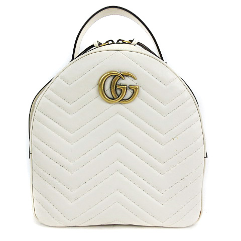 グッチ GUCCI GGマーモント キルティング レザー バックパック 