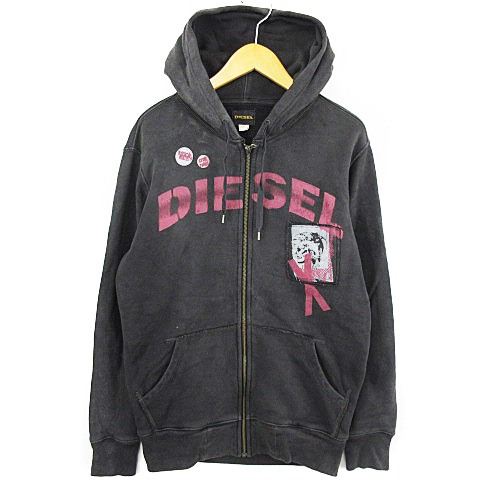 ディーゼル DIESEL ジップアップ パーカー ジャケット オーバーダイ 
