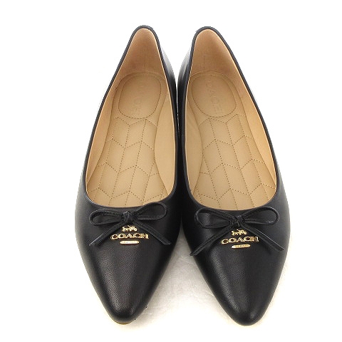 コーチ COACH 美品 ANNABEL LEATHER BALLET アナベル フラットシューズ 