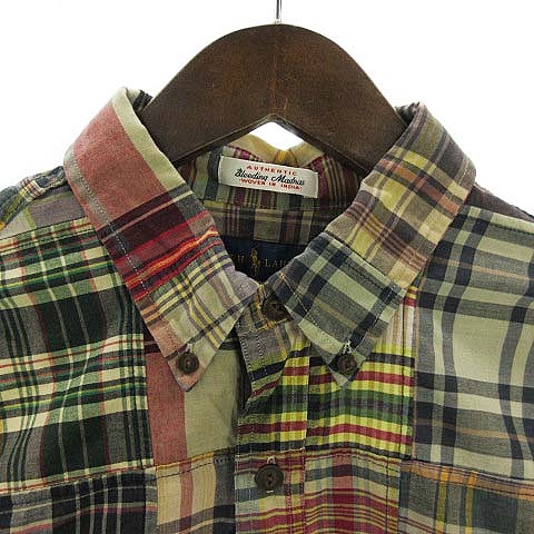 ラルフローレン RALPH LAUREN ボタンダウン シャツ 半袖 パッチ