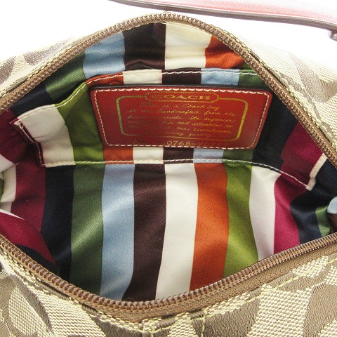 コーチ COACH シグネチャー アクセサリーポーチ ハンドバッグ