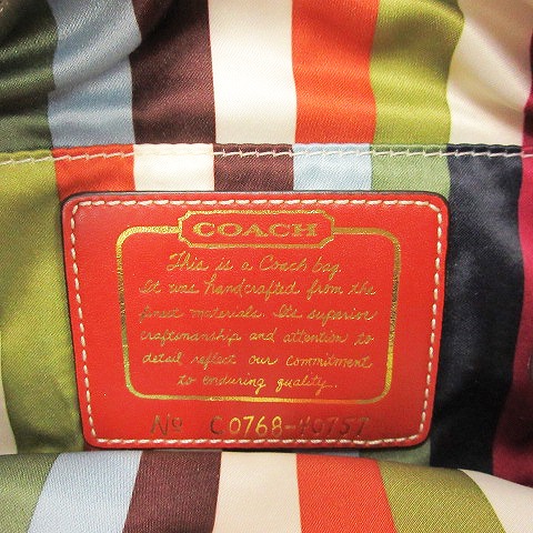 コーチ COACH シグネチャー アクセサリーポーチ ハンドバッグ