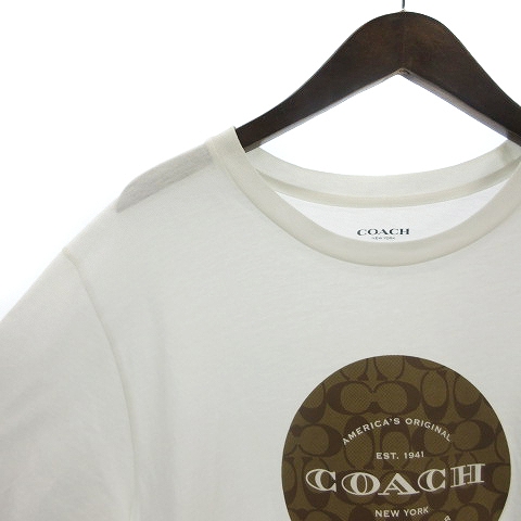 【COACH☆新品】レインボー シグネチャー Tシャツ！ホワイト！Sサイズ！希少 c9791_wht_a0