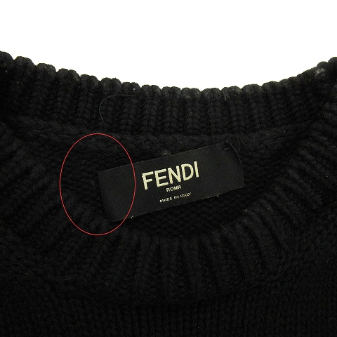 フェンディ FENDI 近年 GIROCOLLO FF INLAY セーター ニット 長袖