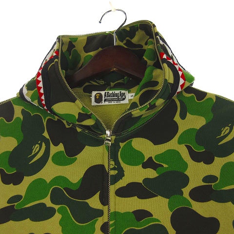 アベイシングエイプ A BATHING APE ABC CAMO SHARK PARKA パーカー  