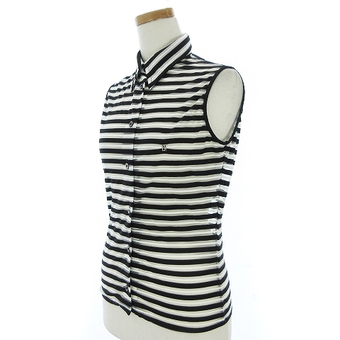 JP ファッション FENDI ノースリーブトップス ブラック・ホワイト