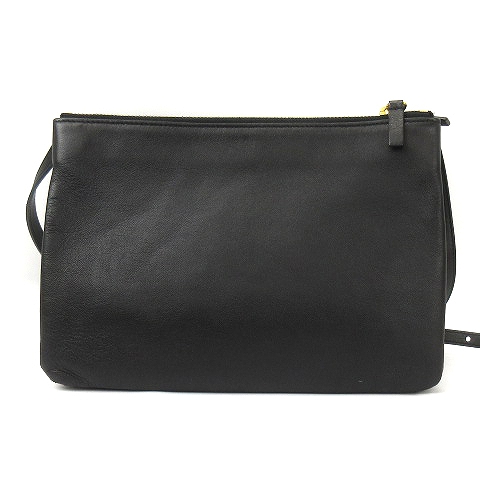 セリーヌ CELINE トリオバッグ ラージ ショルダー 3連バッグ レザー 黒 