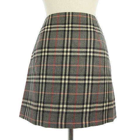 美品Burberry BLUE LABEL ノバチェック 台形スカート ミニ丈 BURBERRY BLUELABEL バーバリー ノバチェックミニスカート